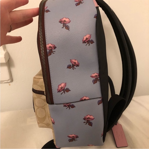 Disney X Coach Medium Charlie Backpack In Signature Canvas With Sleeping Beauty - Picture 4 of 5